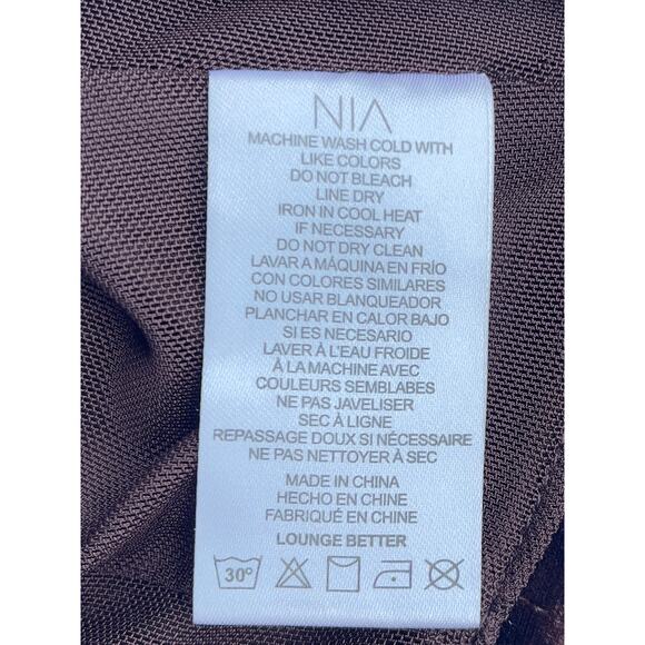 NIA Brown Velvet Cropped Corset Top - Square Neck Wide Straps - Size XS - Picture 9 of 11